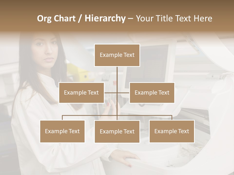Experiment Chemistry Woman PowerPoint Template