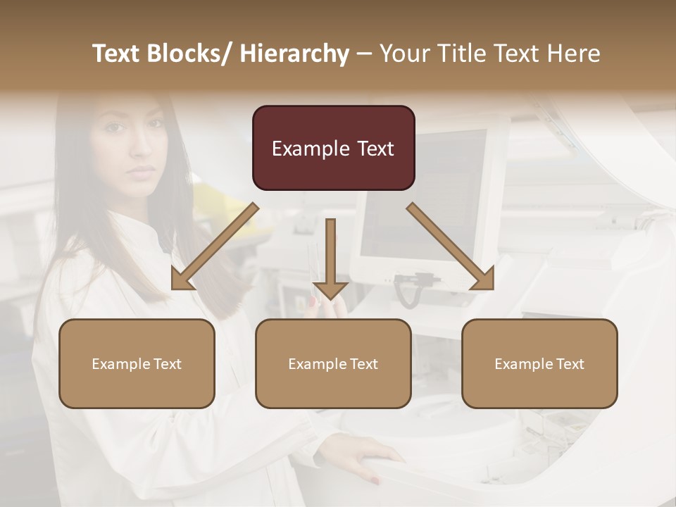 Experiment Chemistry Woman PowerPoint Template