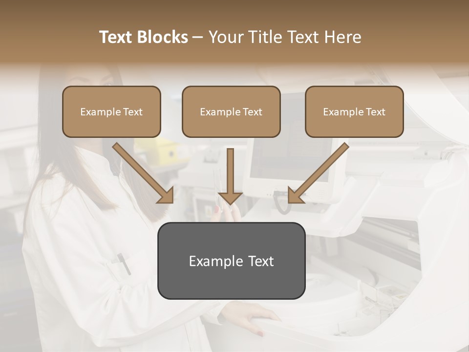Experiment Chemistry Woman PowerPoint Template