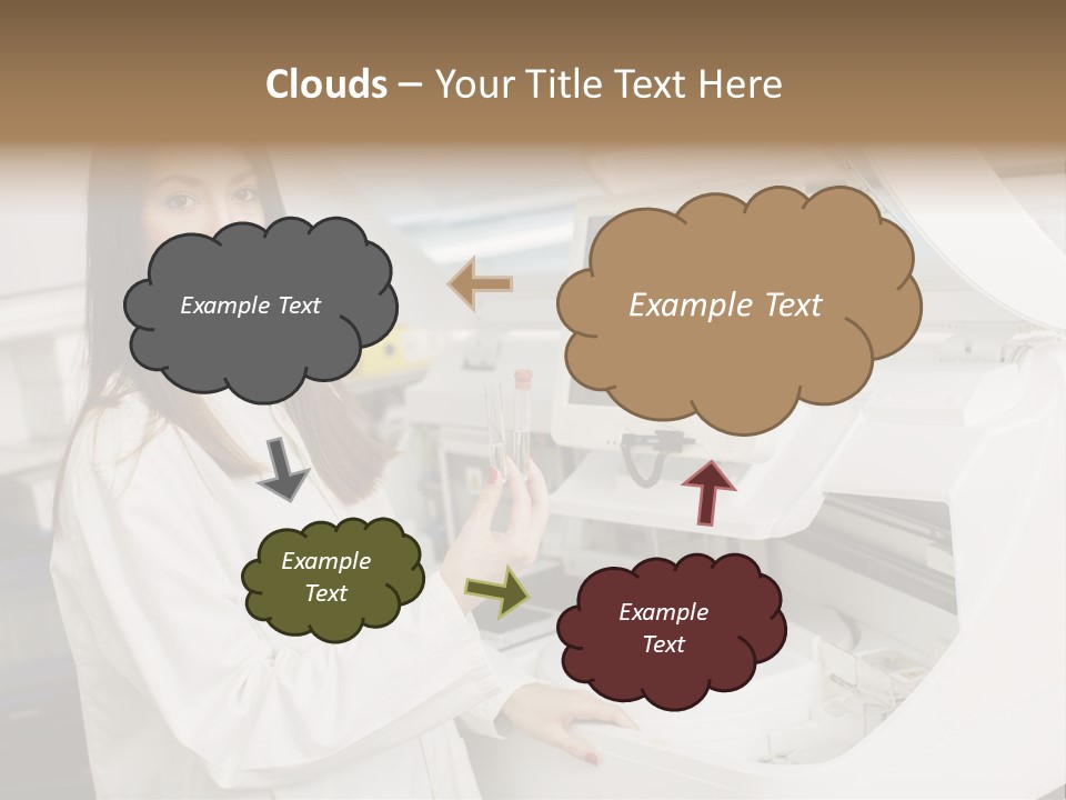 Experiment Chemistry Woman PowerPoint Template