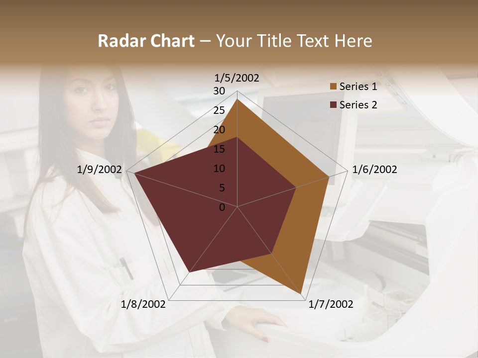 Experiment Chemistry Woman PowerPoint Template