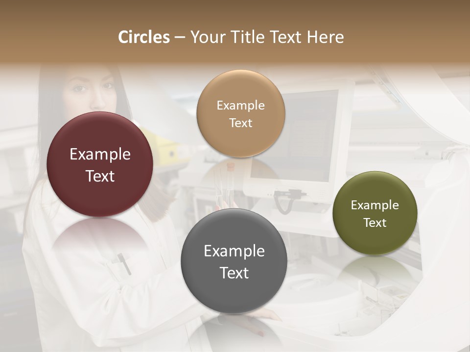 Experiment Chemistry Woman PowerPoint Template