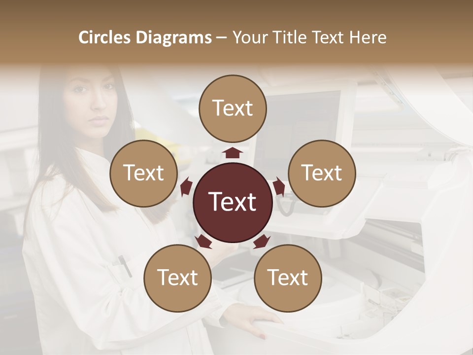 Experiment Chemistry Woman PowerPoint Template