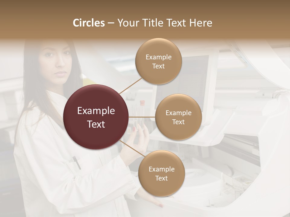 Experiment Chemistry Woman PowerPoint Template