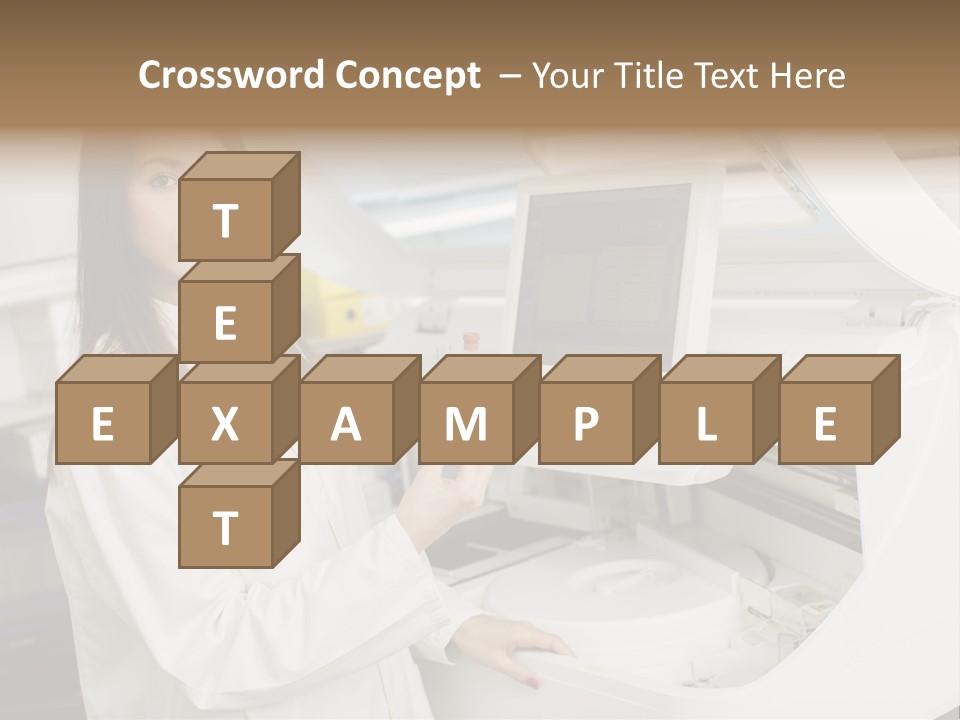 Experiment Chemistry Woman PowerPoint Template