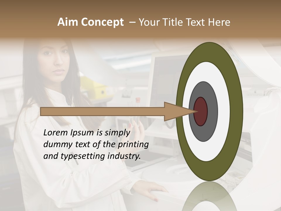 Experiment Chemistry Woman PowerPoint Template