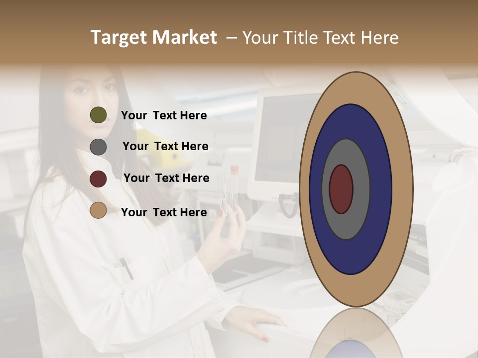 Experiment Chemistry Woman PowerPoint Template