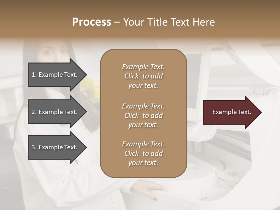 Experiment Chemistry Woman PowerPoint Template