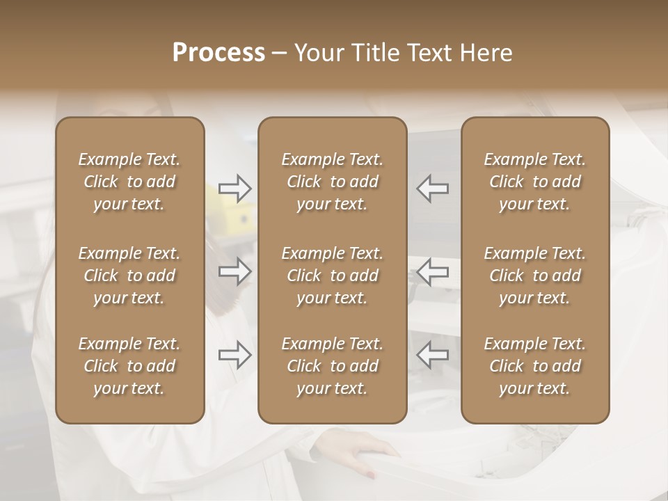 Experiment Chemistry Woman PowerPoint Template