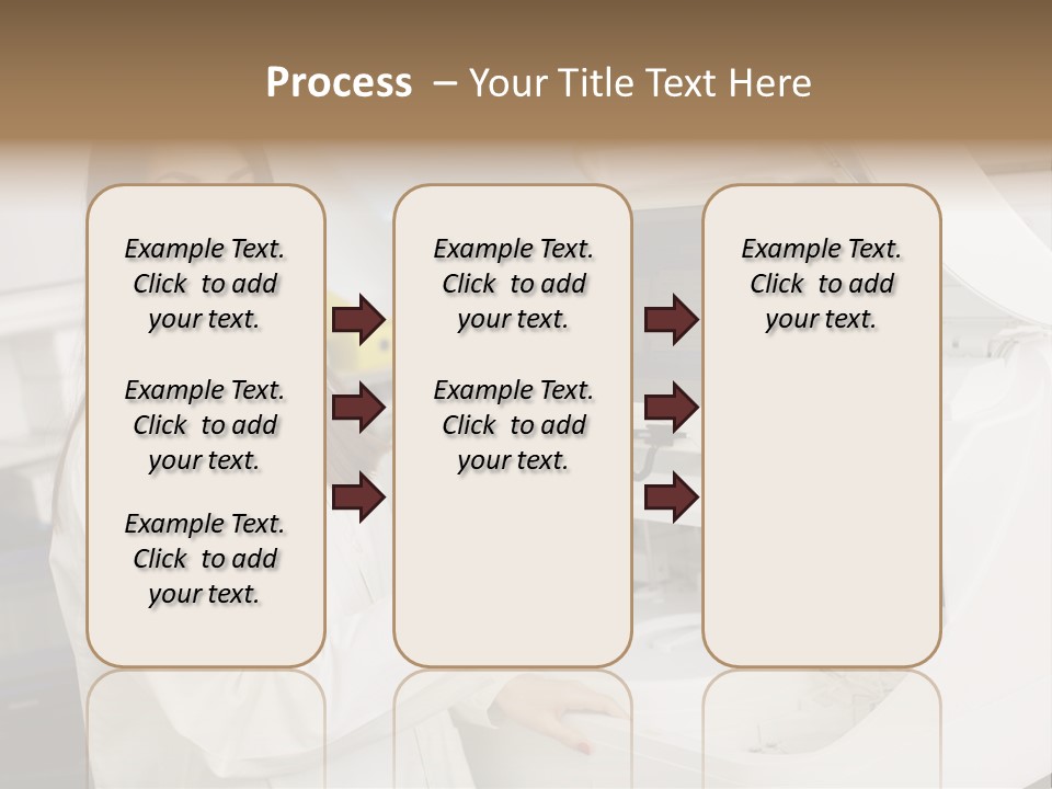 Experiment Chemistry Woman PowerPoint Template