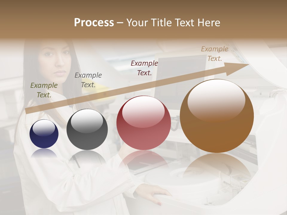 Experiment Chemistry Woman PowerPoint Template