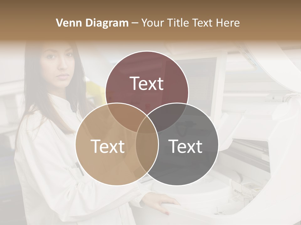 Experiment Chemistry Woman PowerPoint Template