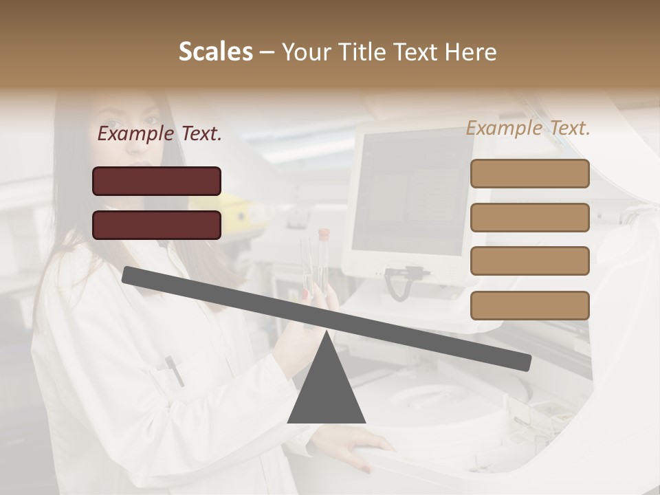 Experiment Chemistry Woman PowerPoint Template
