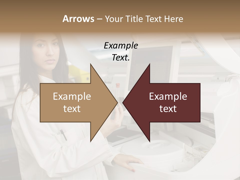 Experiment Chemistry Woman PowerPoint Template