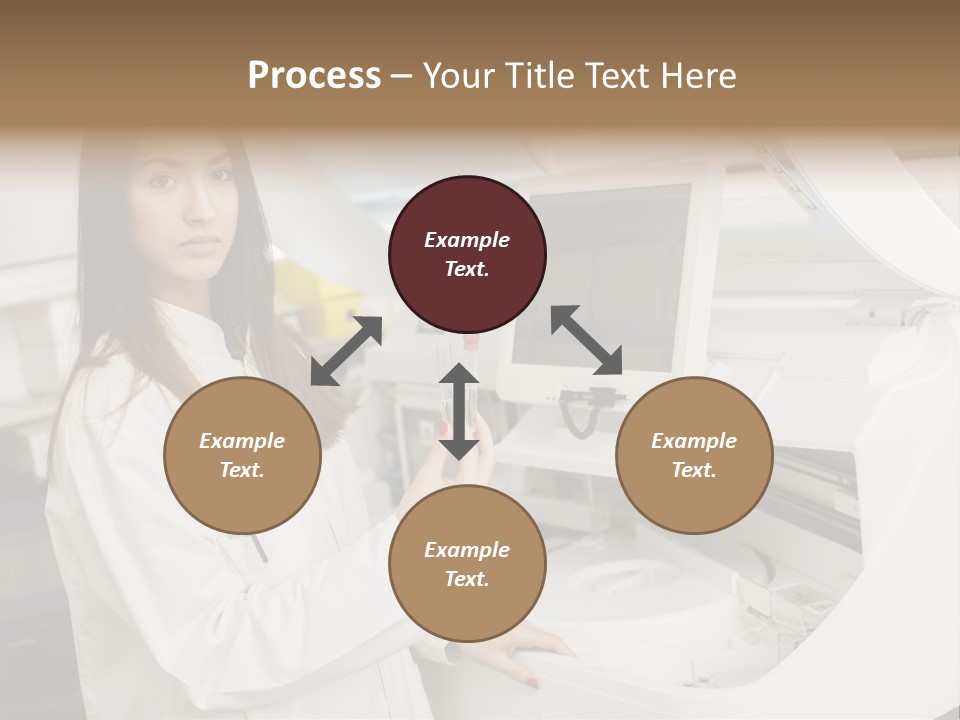 Experiment Chemistry Woman PowerPoint Template