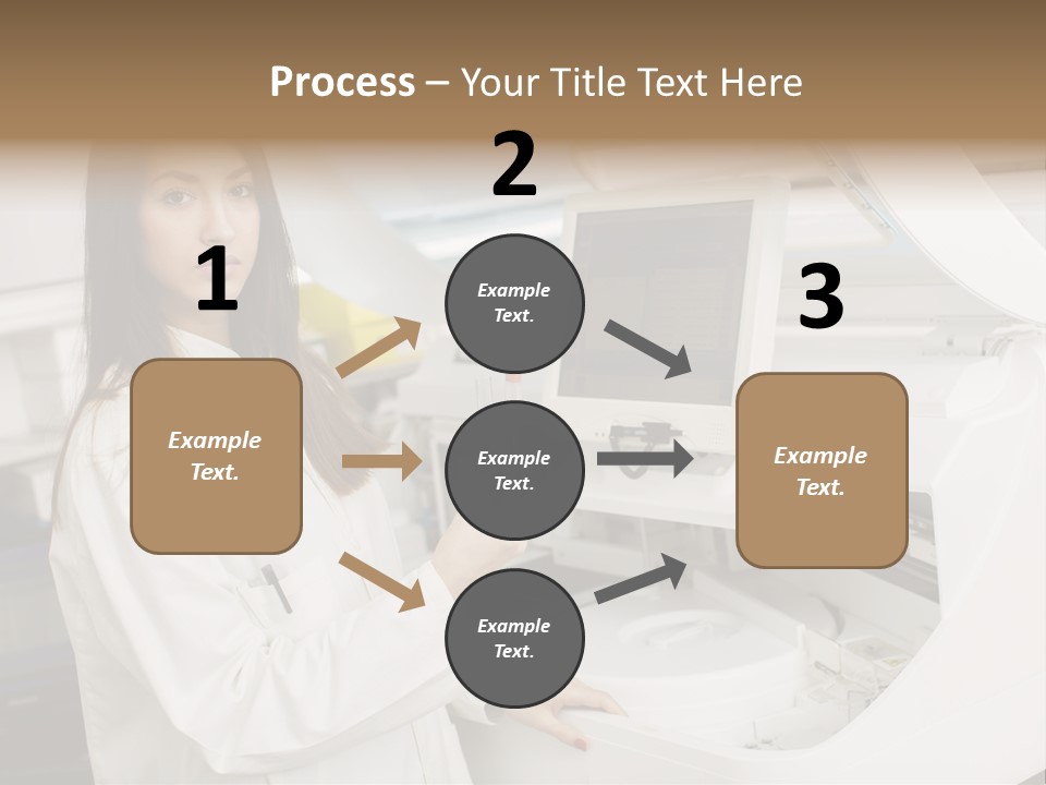 Experiment Chemistry Woman PowerPoint Template