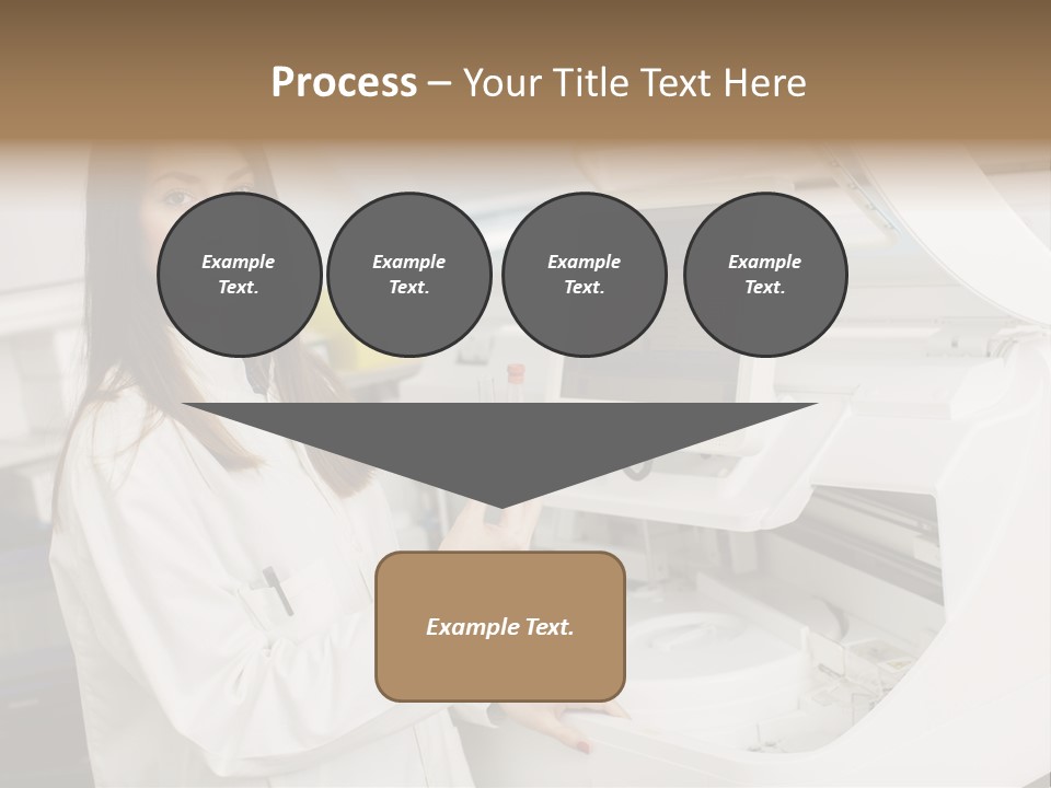 Experiment Chemistry Woman PowerPoint Template