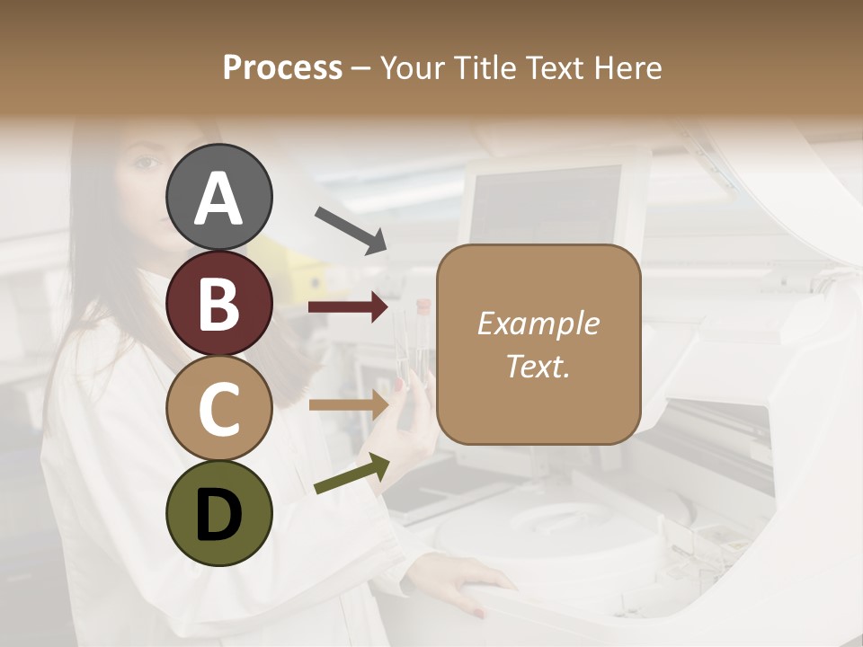 Experiment Chemistry Woman PowerPoint Template