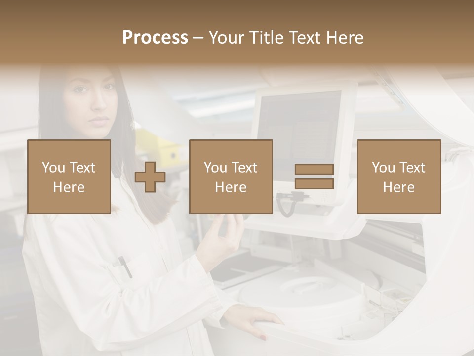 Experiment Chemistry Woman PowerPoint Template