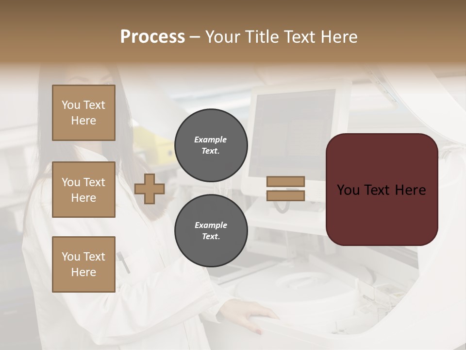 Experiment Chemistry Woman PowerPoint Template
