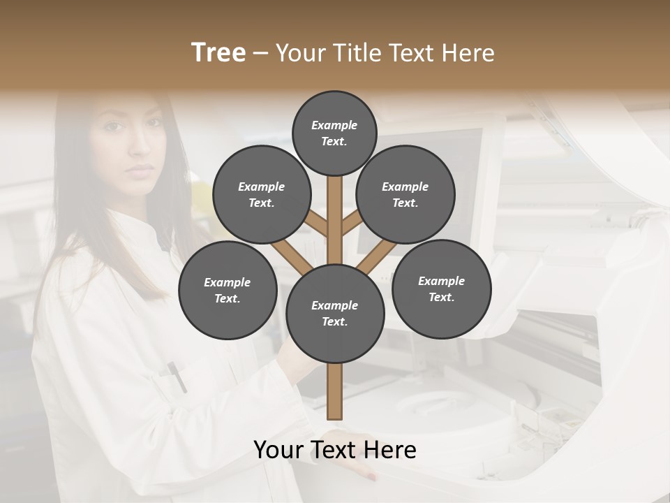 Experiment Chemistry Woman PowerPoint Template