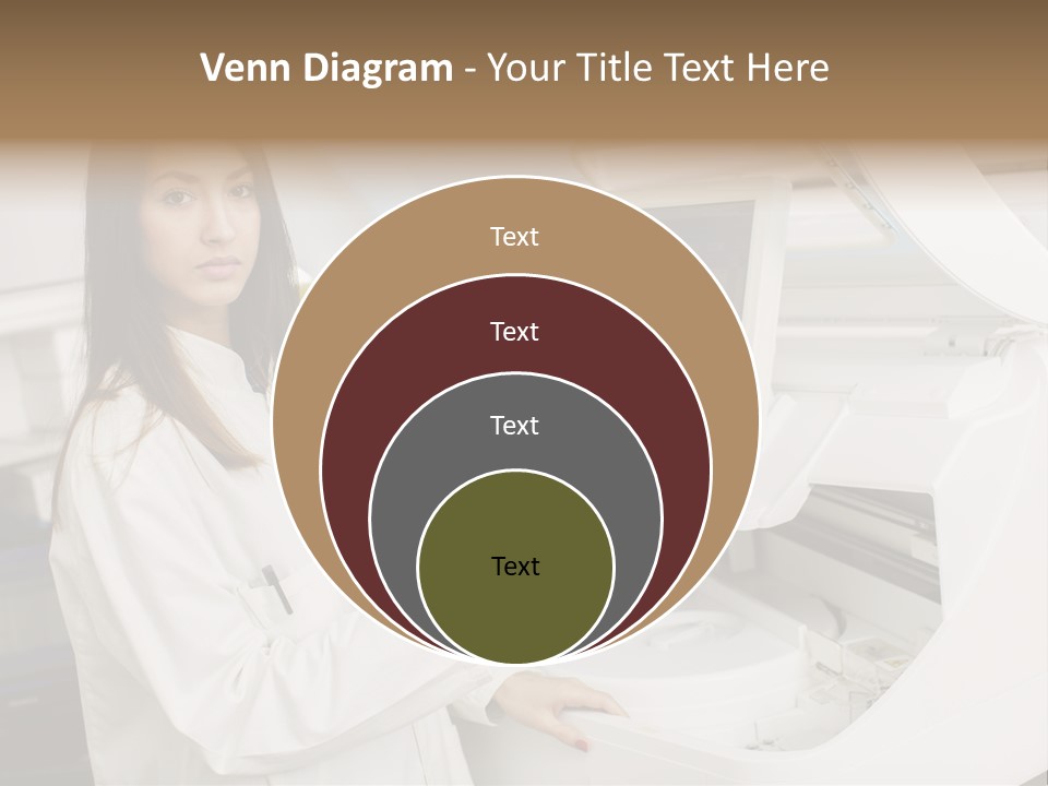 Experiment Chemistry Woman PowerPoint Template