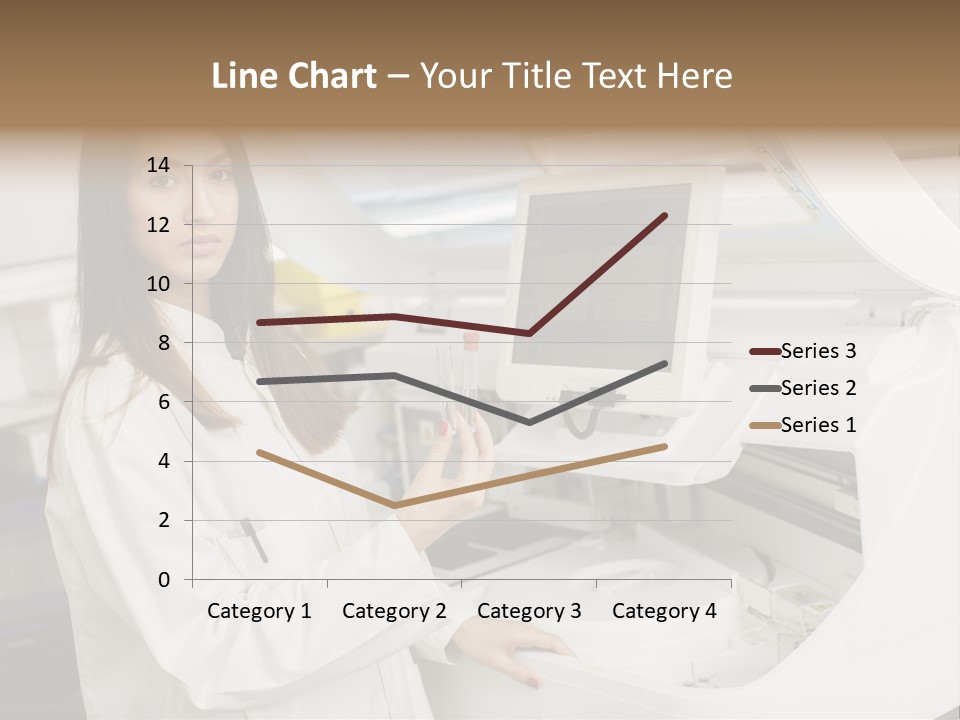 Experiment Chemistry Woman PowerPoint Template
