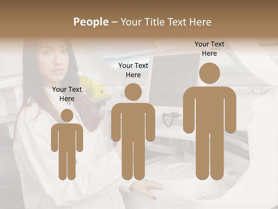 Experiment Chemistry Woman PowerPoint Template
