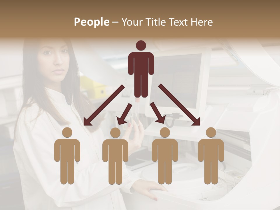 Experiment Chemistry Woman PowerPoint Template