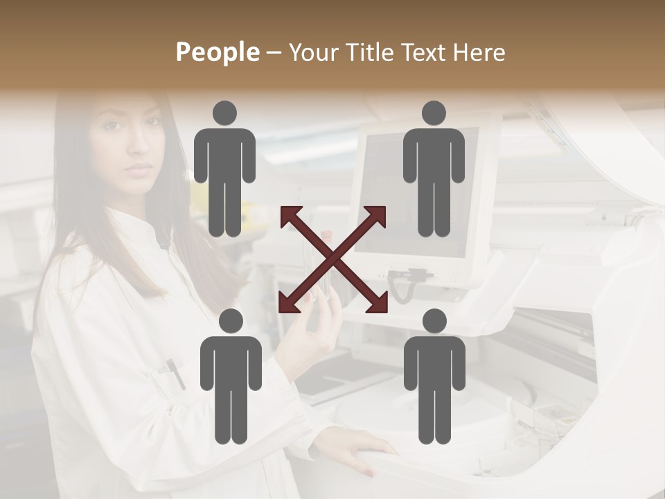 Experiment Chemistry Woman PowerPoint Template