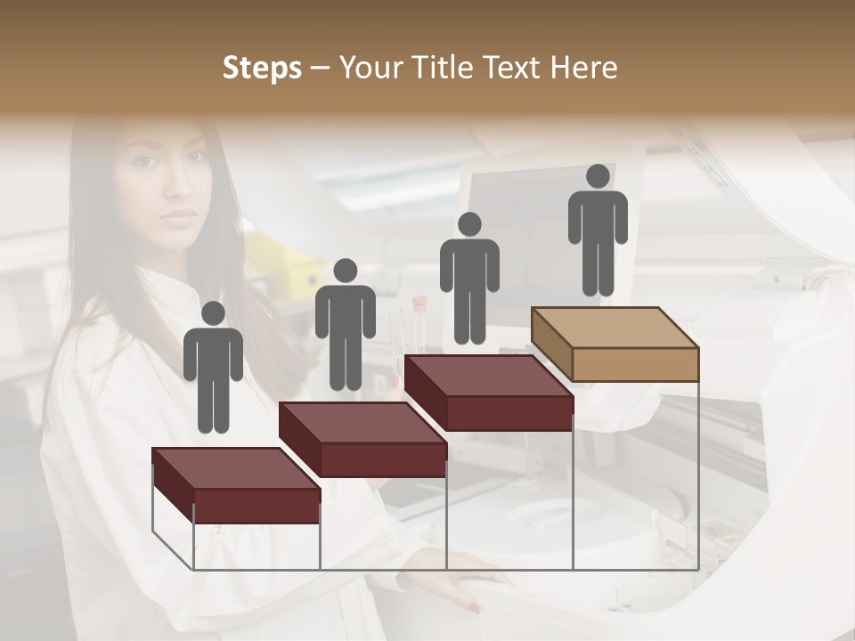 Experiment Chemistry Woman PowerPoint Template