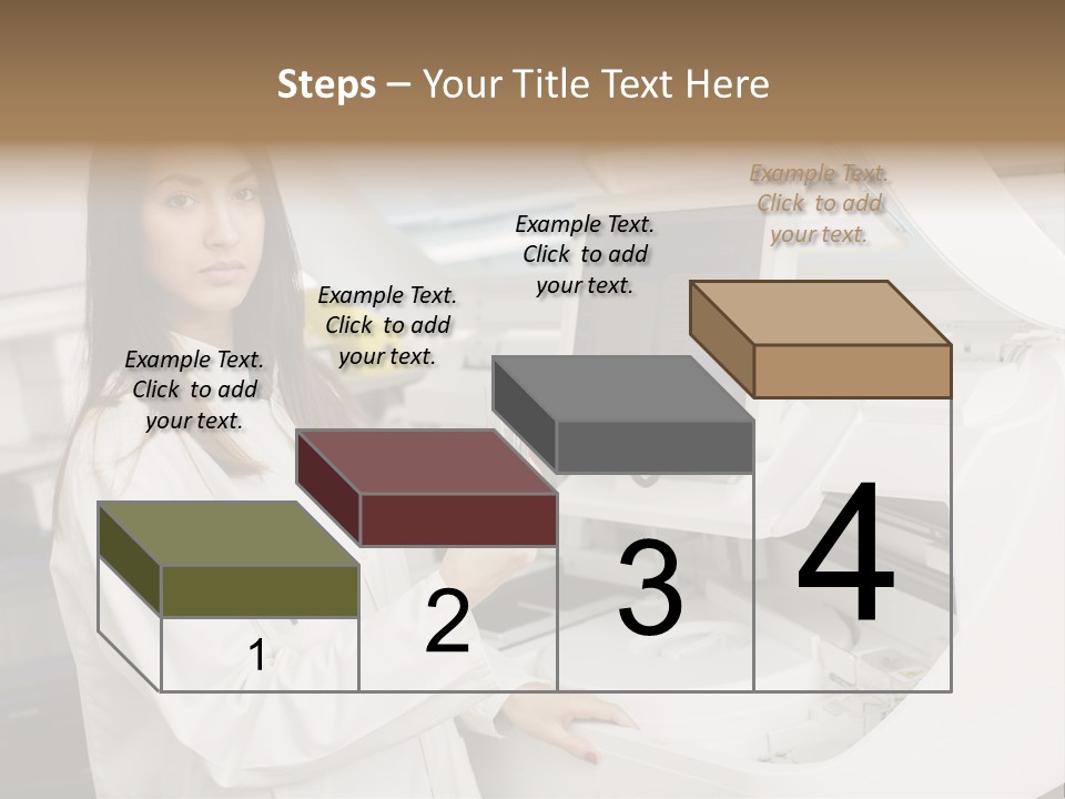 Experiment Chemistry Woman PowerPoint Template