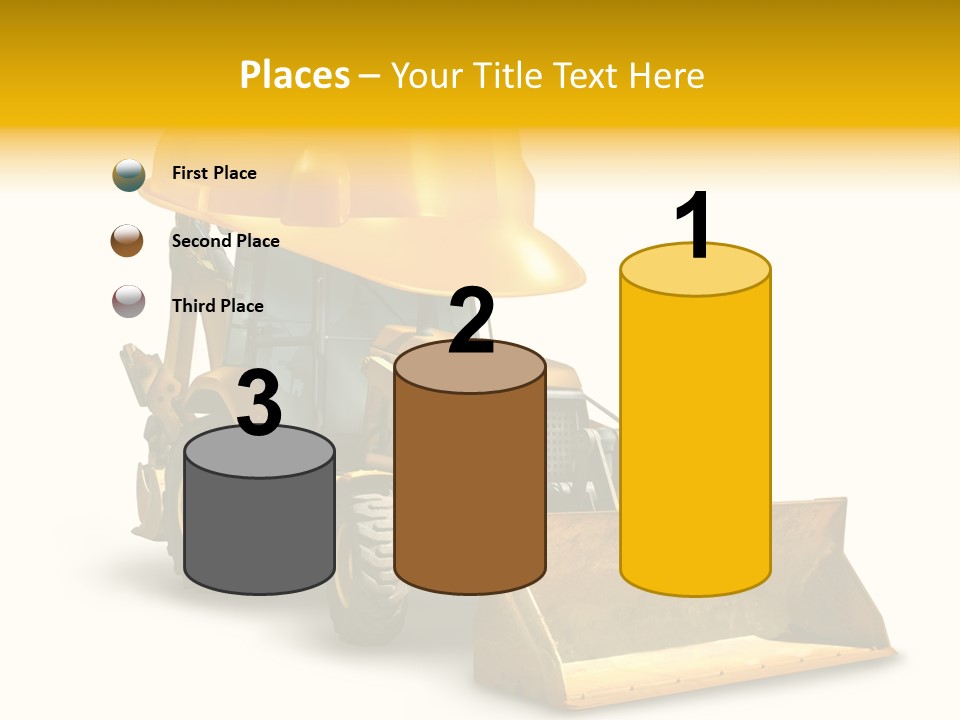 Safety Construction Industry Construction Vehicle PowerPoint Template