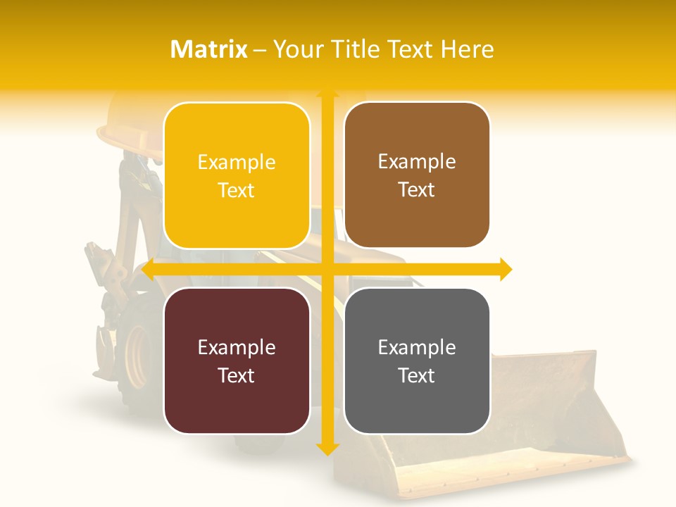 Safety Construction Industry Construction Vehicle PowerPoint Template