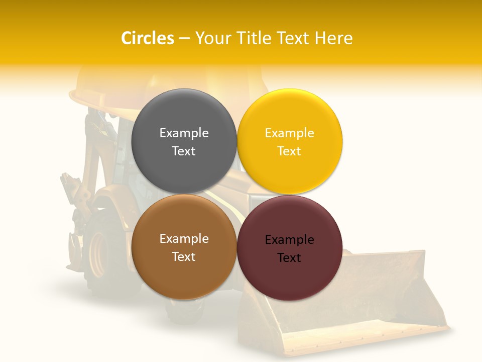 Safety Construction Industry Construction Vehicle PowerPoint Template