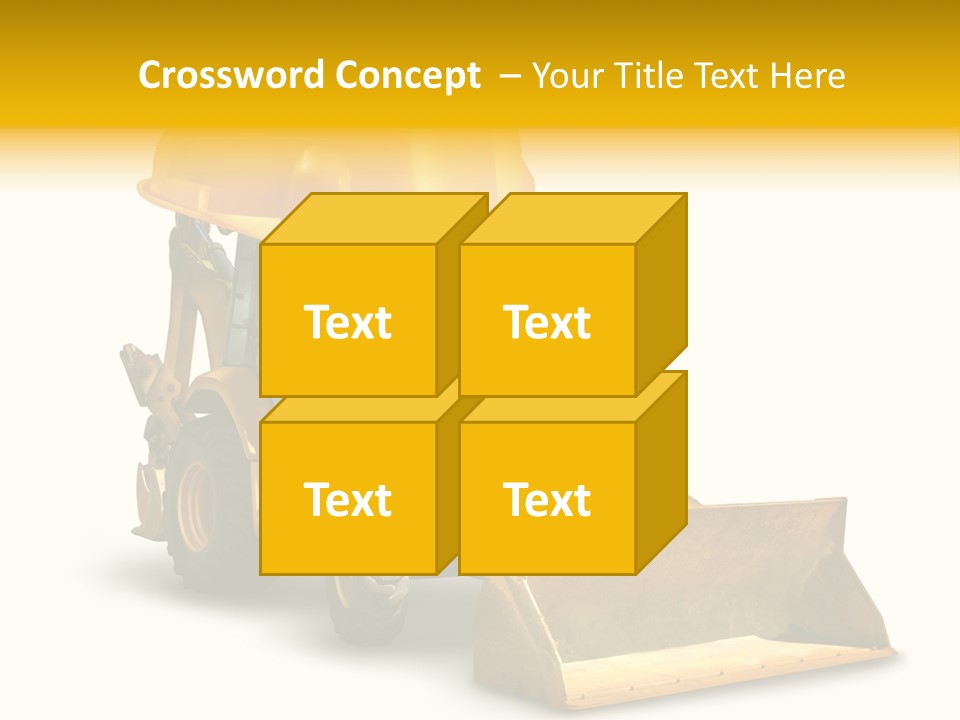 Safety Construction Industry Construction Vehicle PowerPoint Template