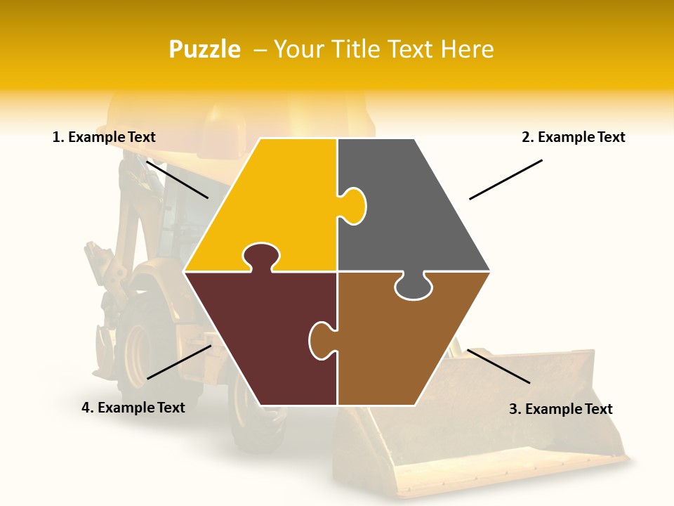 Safety Construction Industry Construction Vehicle PowerPoint Template