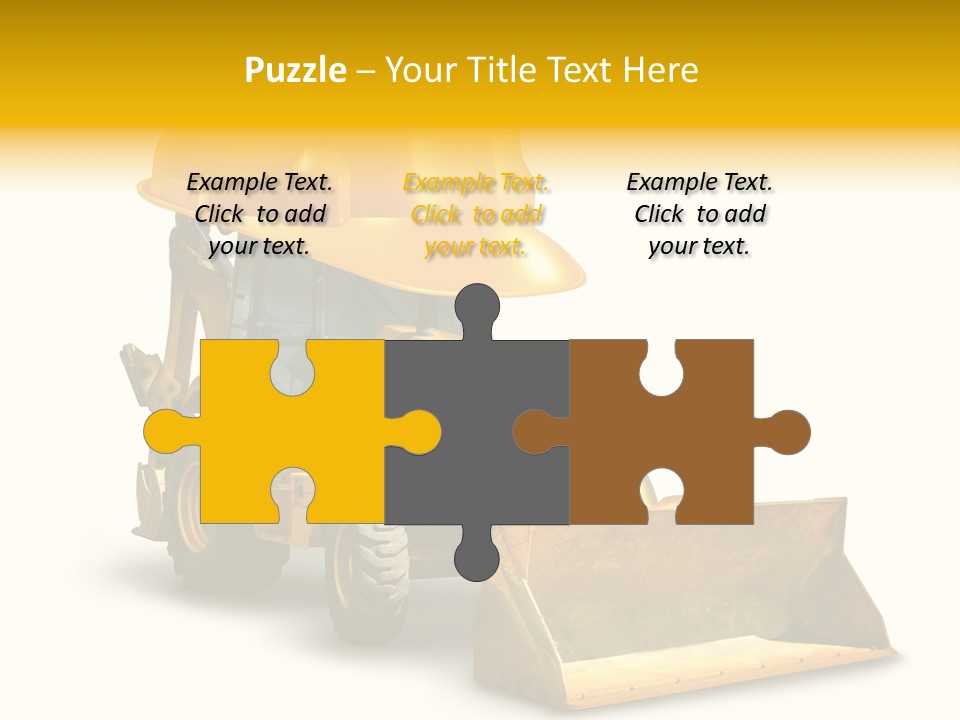 Safety Construction Industry Construction Vehicle PowerPoint Template