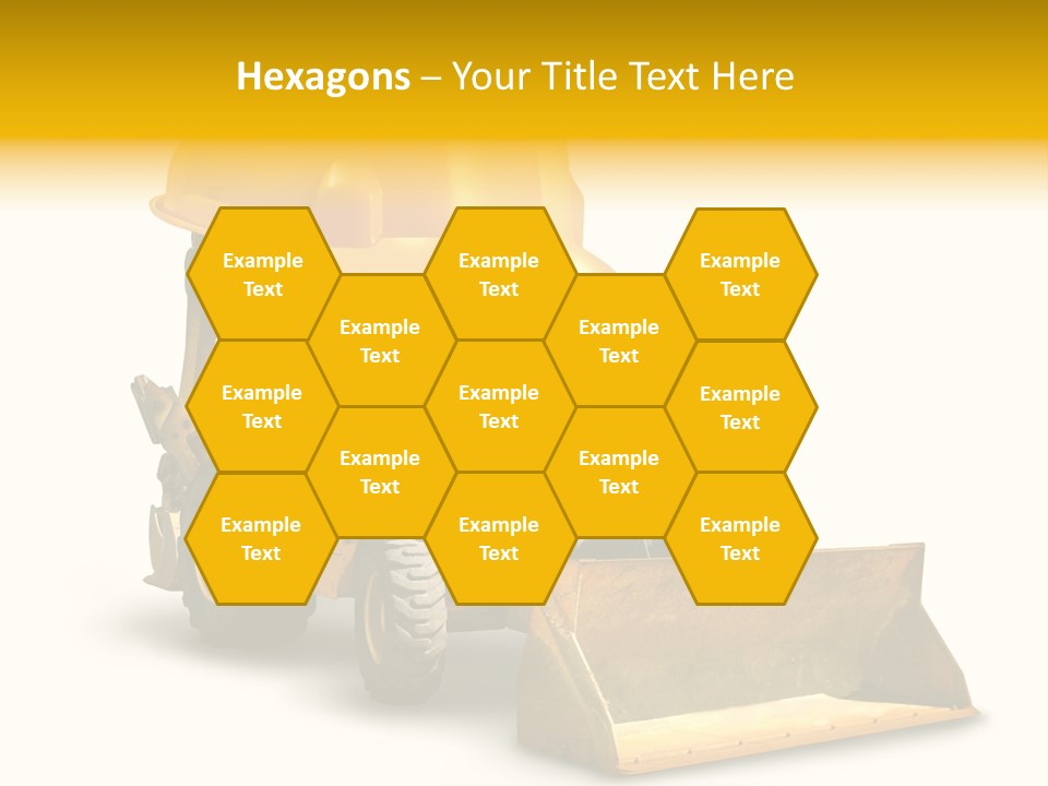 Safety Construction Industry Construction Vehicle PowerPoint Template