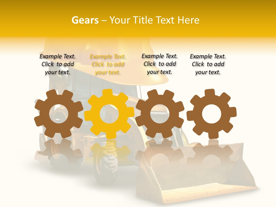 Safety Construction Industry Construction Vehicle PowerPoint Template