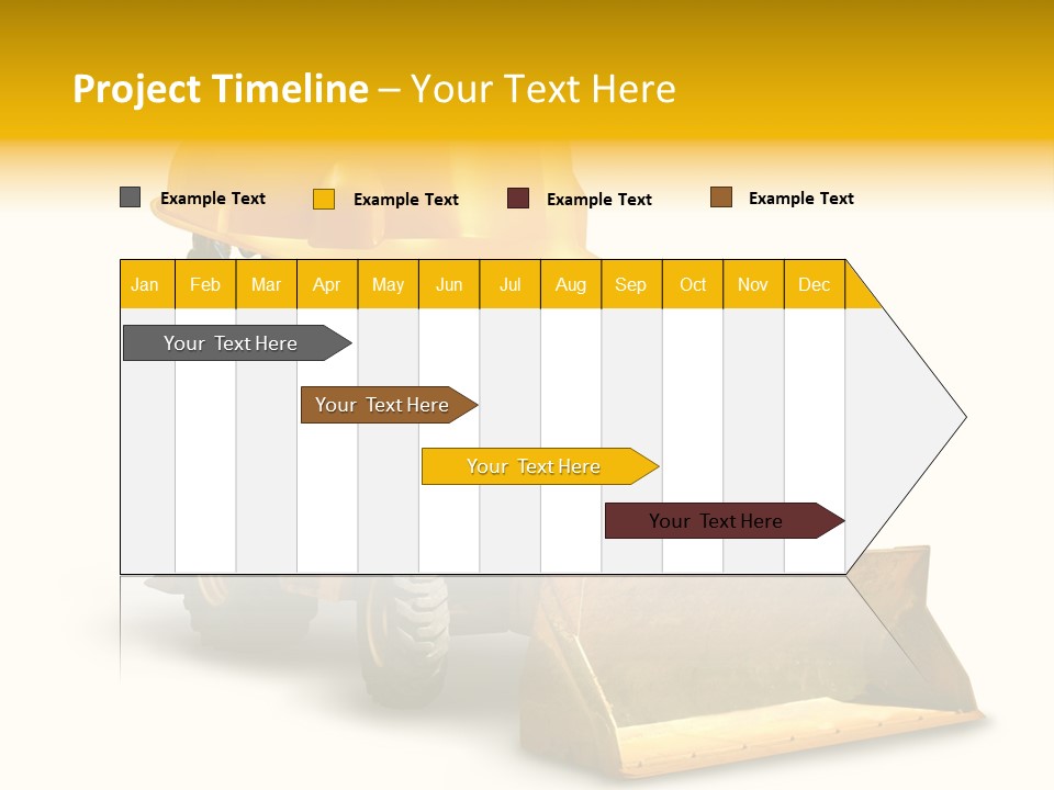 Safety Construction Industry Construction Vehicle PowerPoint Template