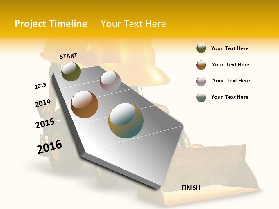 Safety Construction Industry Construction Vehicle PowerPoint Template