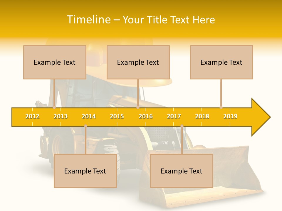 Safety Construction Industry Construction Vehicle PowerPoint Template