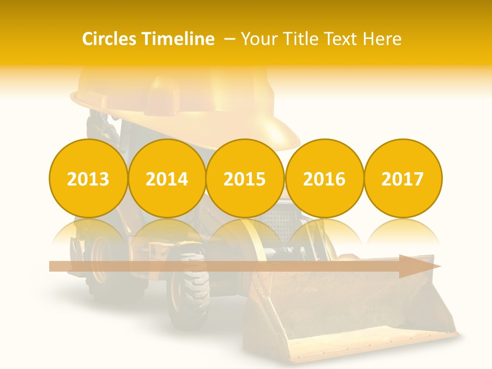 Safety Construction Industry Construction Vehicle PowerPoint Template