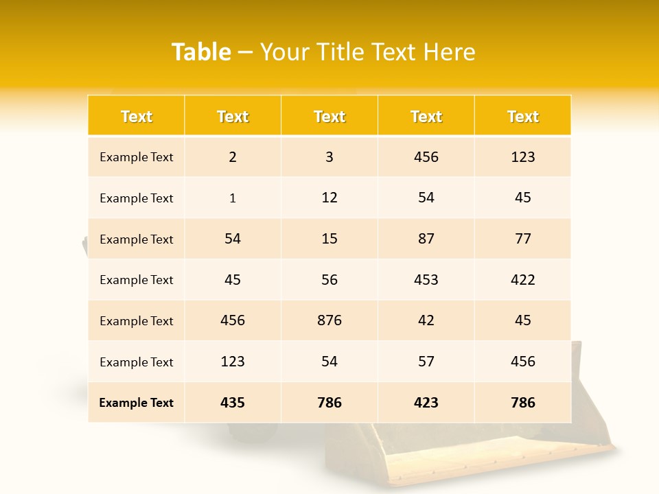 Safety Construction Industry Construction Vehicle PowerPoint Template