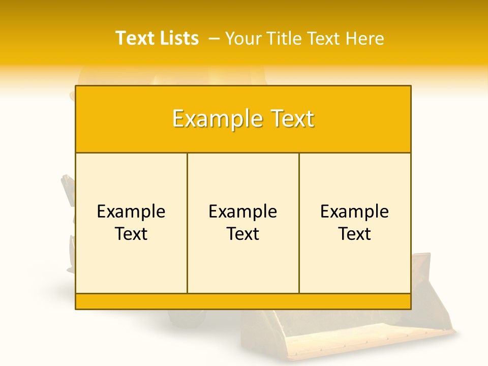 Safety Construction Industry Construction Vehicle PowerPoint Template