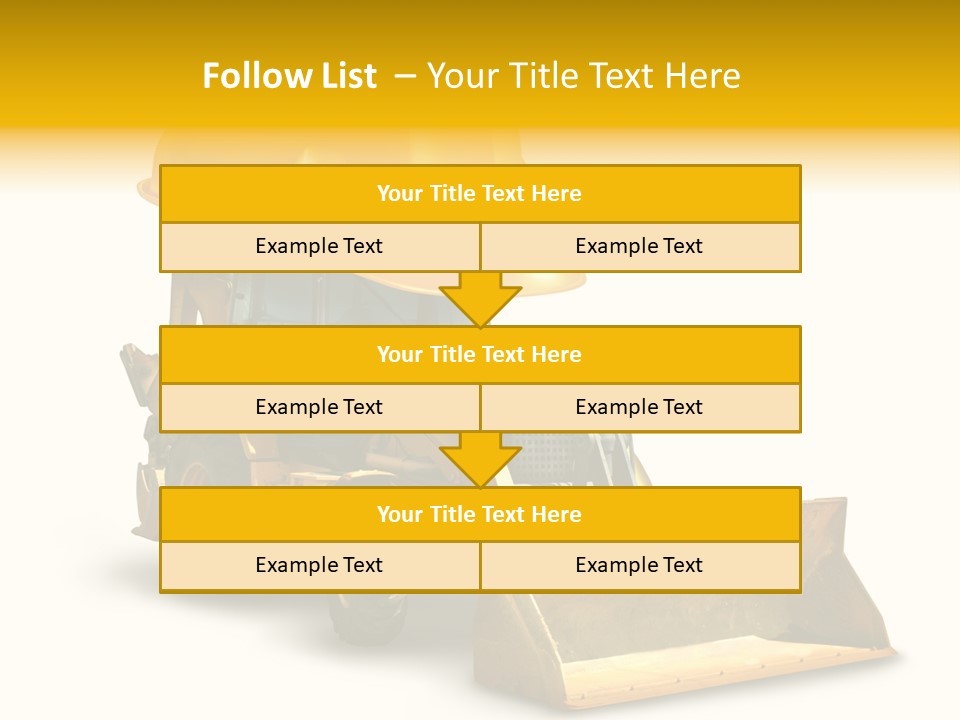 Safety Construction Industry Construction Vehicle PowerPoint Template