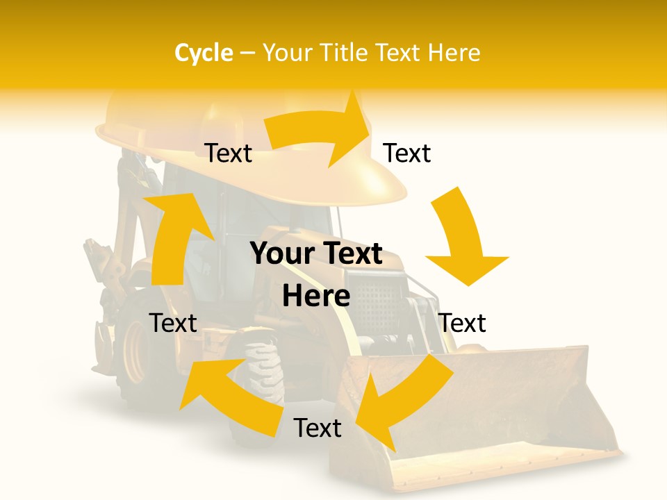 Safety Construction Industry Construction Vehicle PowerPoint Template