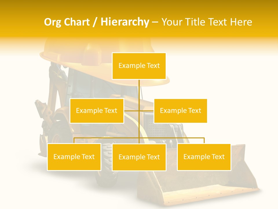 Safety Construction Industry Construction Vehicle PowerPoint Template