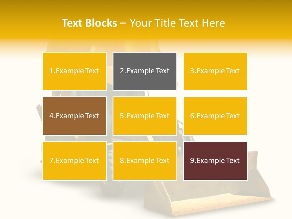 Safety Construction Industry Construction Vehicle PowerPoint Template